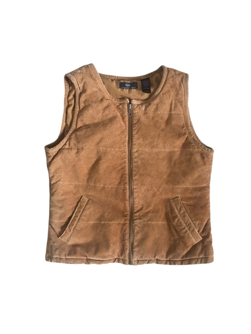 Liz Claiborne Suede Quilted Vest